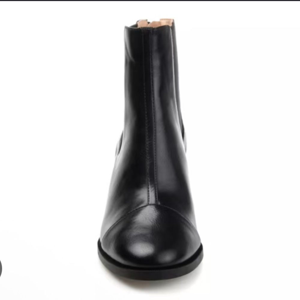 🍂🍁Black Leather Ankle Boots - Picture 3 of 6